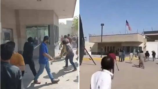 6 Killed, 20 Injured as Violent Protests Hit US Consulate in Karachi