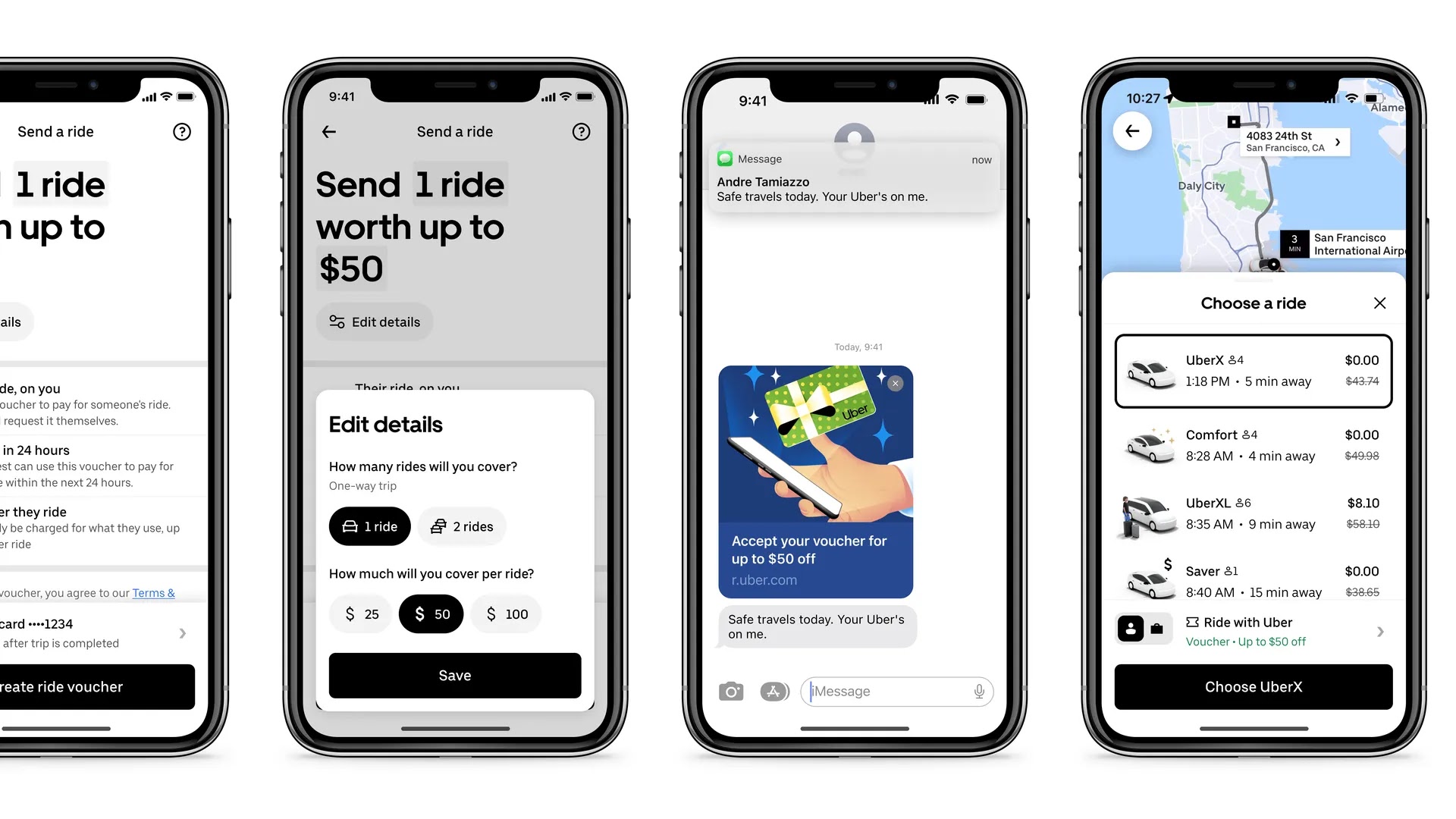 Uber Rolls Out ‘Send a Ride’ to Let Users Pay Fares for Friends and Family