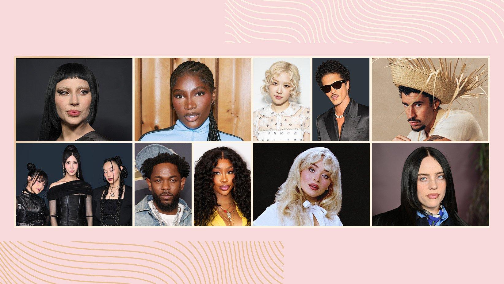 Bad Bunny, Billie Eilish, Lady Gaga Lead the Grammys’ Biggest Race