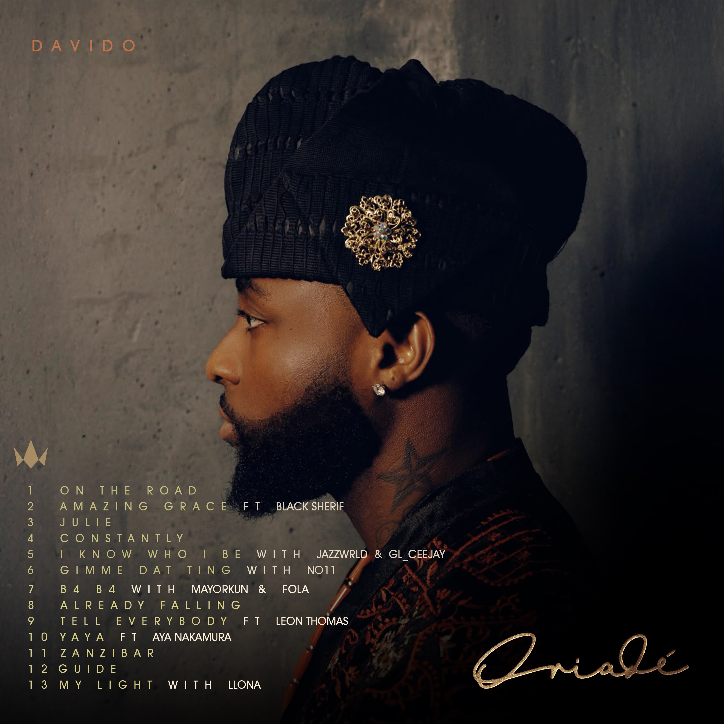 Davido Releases Sixth Album 'ORIADE'
