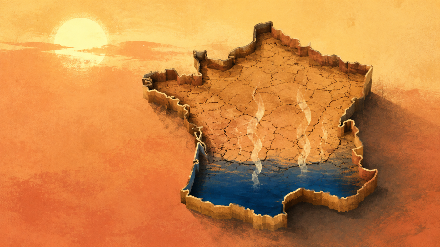 France Water Crisis Deepens amid Record Heat