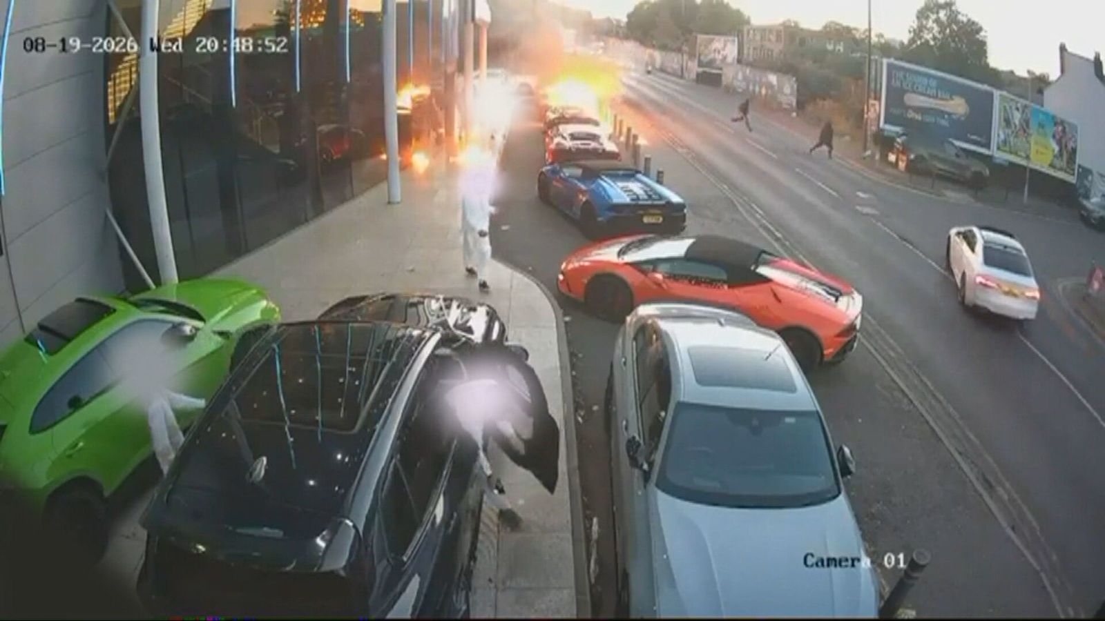 Guests Flee as Firebombs Ignite Lamborghini and McLaren Outside Royal Shalimar, Birmingham
