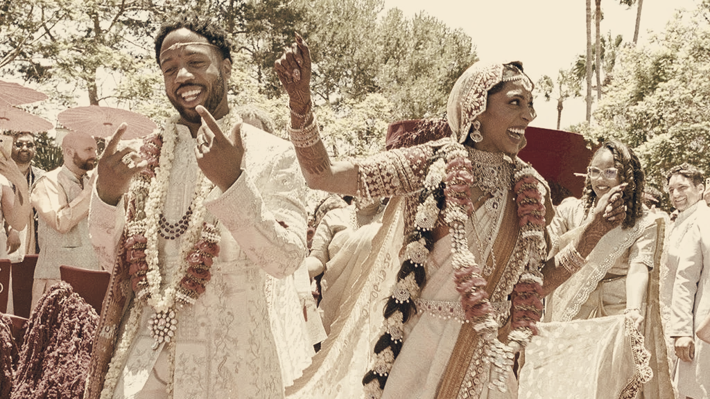 Velury and Harris’s Dana Point Wedding Elevates South Indian and Black American Traditions