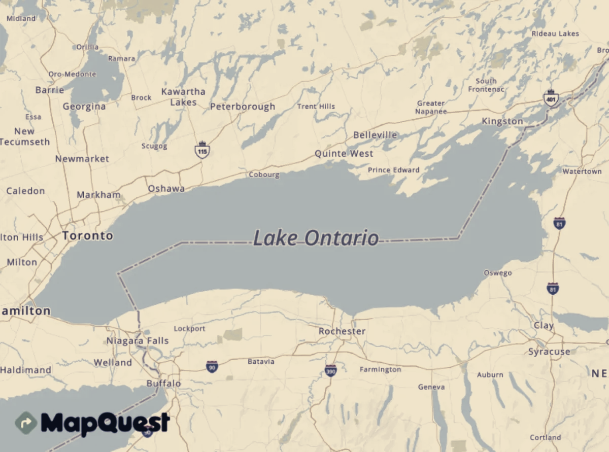 MapQuest Tops U.S. Navigation Charts After Refusing To Rename Lake Ontario