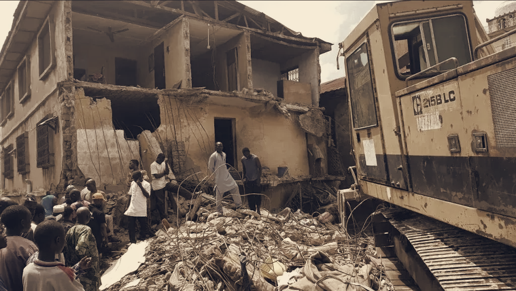 Three-Storey Building Collapses in Ilorin, Four Dead and Three Hospitalised