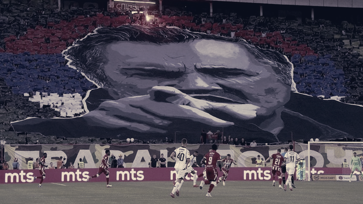 Red Star Fans Unveil Ratko Mladic Tifo, Deepen Club’s Disciplinary Troubles