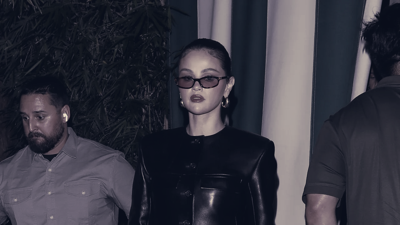 Selena Gomez Swaps Vacation Linens for Leather, Signals Fall Layering
