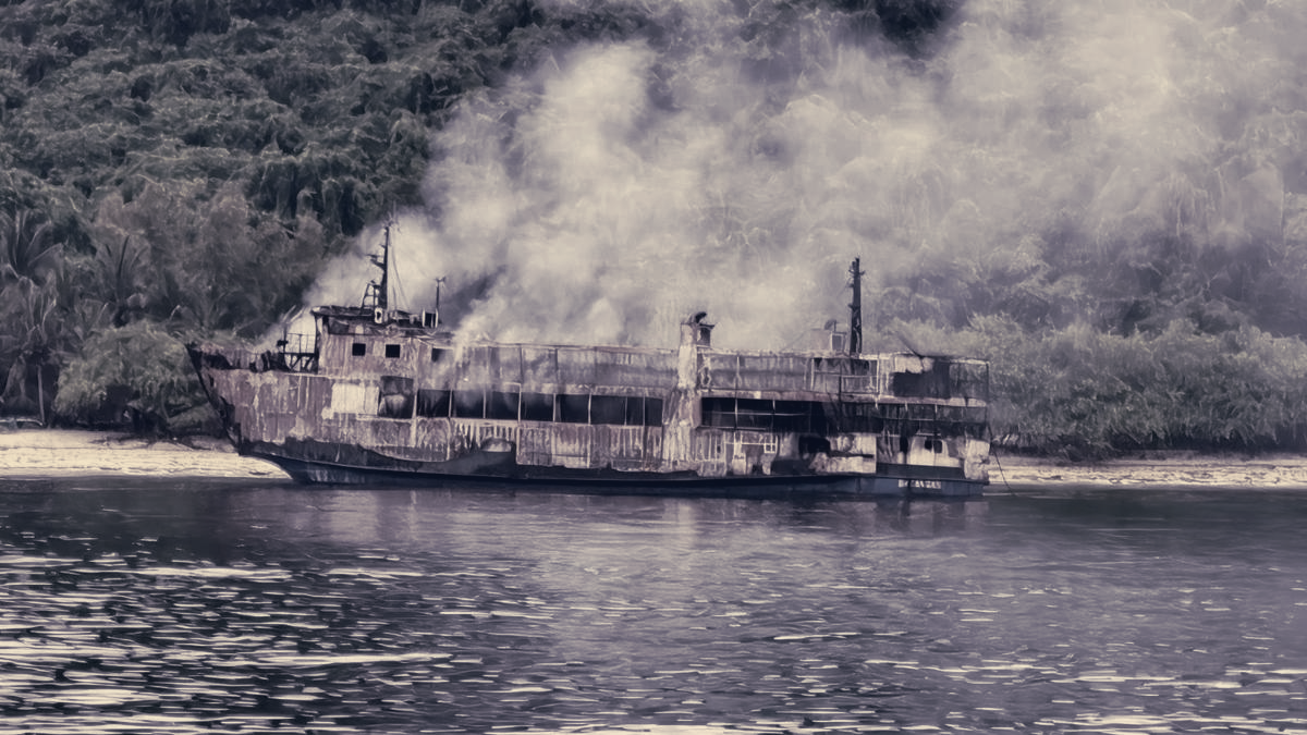 Philippine Rescuers Board Ferry After 40-Hour Blaze, Survivors at Risk