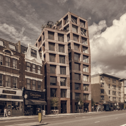 Petra Heights Uses Stone Exoskeleton to Support London High-Rise