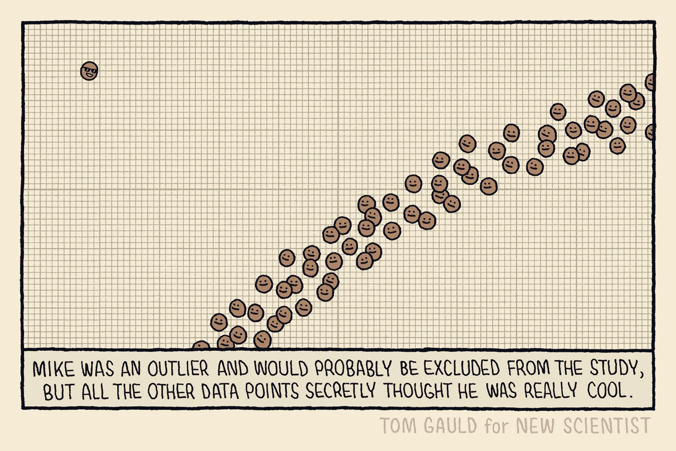 Tom Gauld Publishes Weekly Cartoon, New Panel Appears in New Scientist